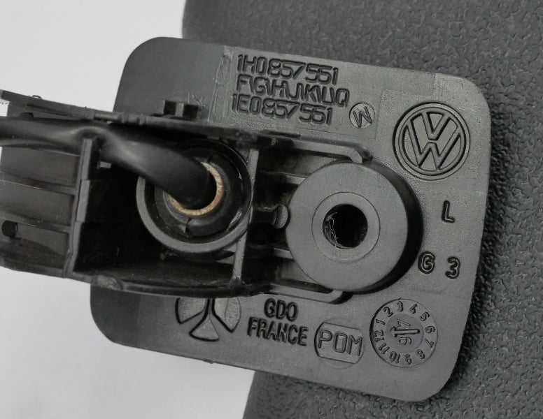 Black Sunvisors Sun Visors Set 95-02 VW Cabrio MK3 Mk3.5 Jetta Golf GTI Genuine