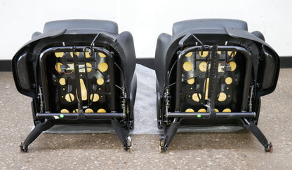 Front Black Leather Sport Seat Set 93-99 VW Jetta GLX GTI Cabrio MK3 - Genuine