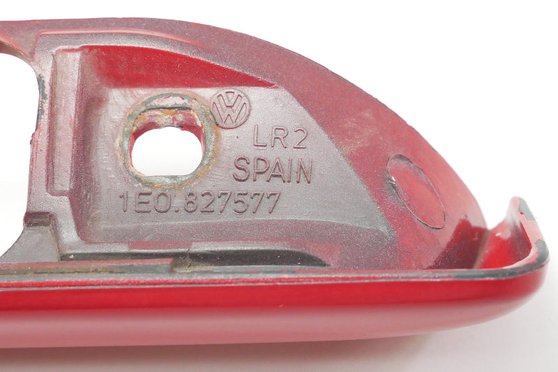 Trunk Handle License Plate Trim Panel 95-99 VW Cabrio MK3 Red - Genuine - 1E0 827 577
