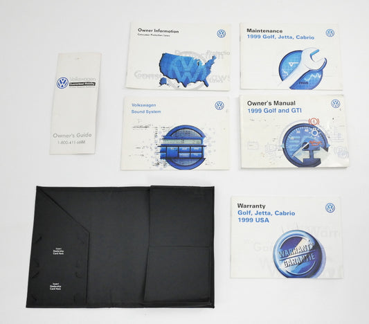 1999 Volkswagen VW Golf GTI Cabrio MK3 Owners Manual Books - Genuine