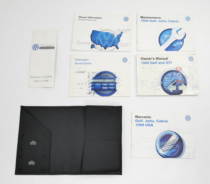 1999 Volkswagen VW Golf GTI Cabrio MK3 Owners Manual Books - Genuine