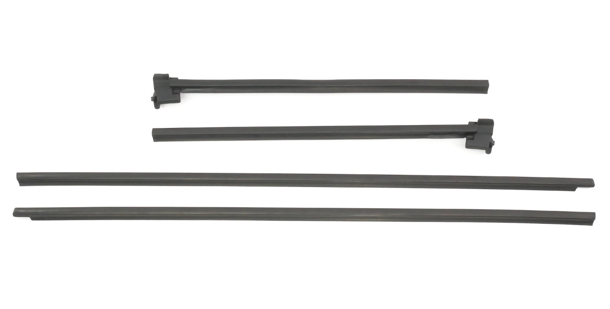 Exterior Window Door Panel Scraper Trim Molding Set 95-02 VW Cabrio Mk3 Mk3.5