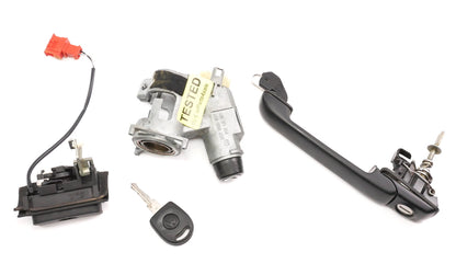 Lock Set Ignition Door Handle Trunk Key 95-99 VW Golf Cabrio MK3 - 357 905 851