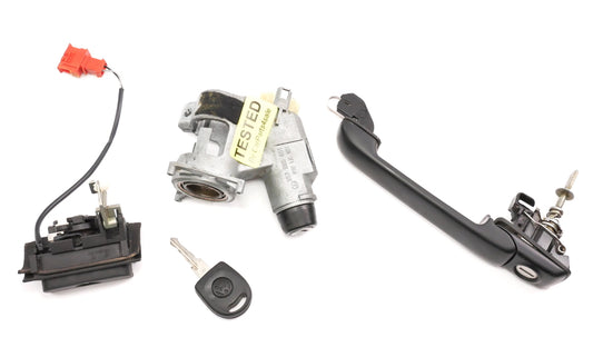 Lock Set Ignition Door Handle Trunk Key 95-99 VW Golf Cabrio MK3 - 357 905 851