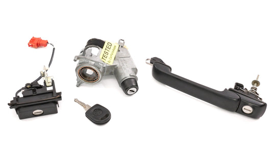 Lock Set Ignition Door Handle Trunk Key 95-99 VW Golf Cabrio MK3 - 357 905 851