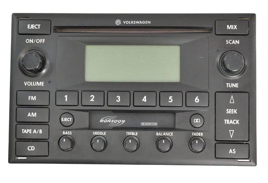 Stock Head Unit Radio Monsoon Face Plate Buttons VW Jetta Golf GTI Mk4 Passat
