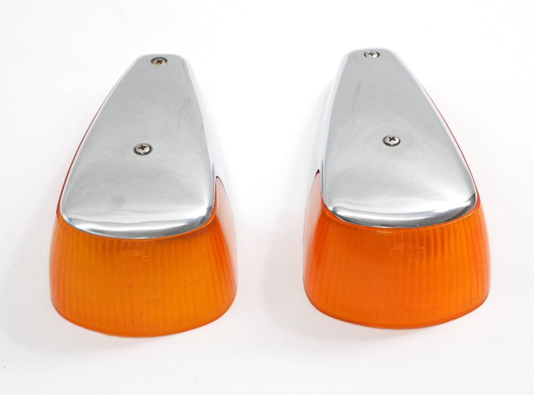 Hassia Fender Signal Light Lens Set 70-79 VW Super & Beetle Bug Aircooled OEM