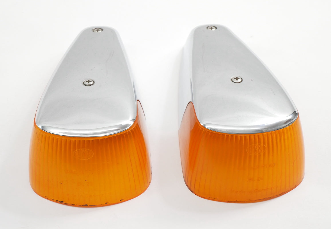 Hassia Fender Signal Light Lens Set 70-79 VW Super & Beetle Bug Aircooled OEM