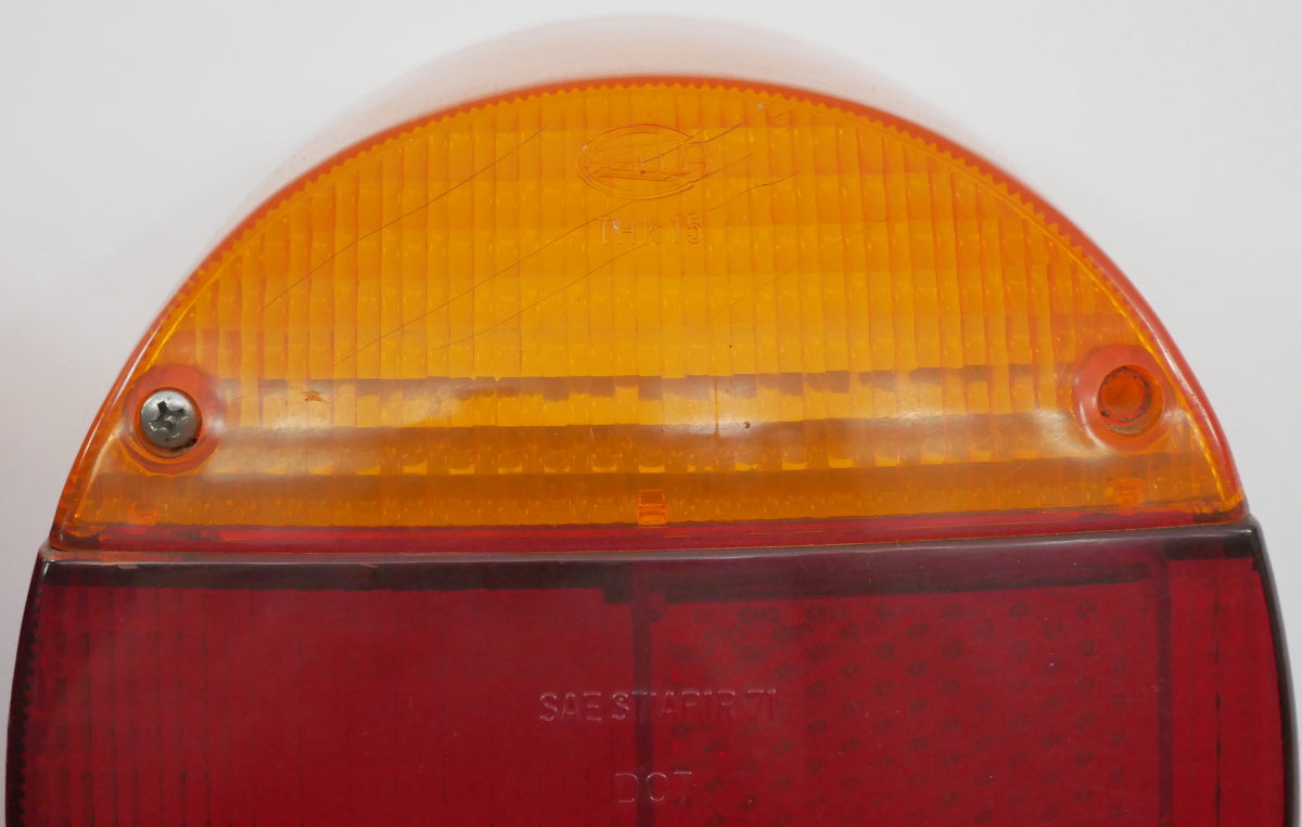 Tail Brake Light Lamp Lens Set 73-79 VW Super Beetle Thing - Genuine Hella