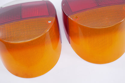 Tail Brake Light Lamp Lens Set 73-79 VW Super Beetle Thing - Genuine Hella