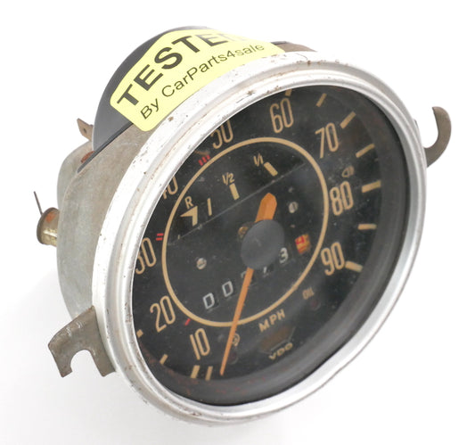 70-71 VW Beetle Bug Speedometer Gauge Cluster Vintage Aircooled 113 957 023 D