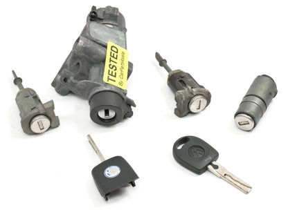 Ignition & Key Lock Cylinder Set 98-01 VW Passat B5 AT MT Genuine - 4B0 905 851
