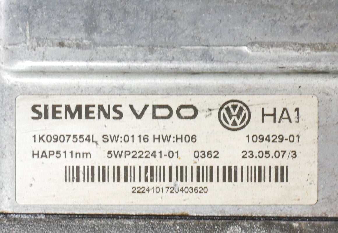 Rear Differential AWD Haldex 2008 VW Golf R32 MK5 VR6 - Genuine - 1K0 907 554 L