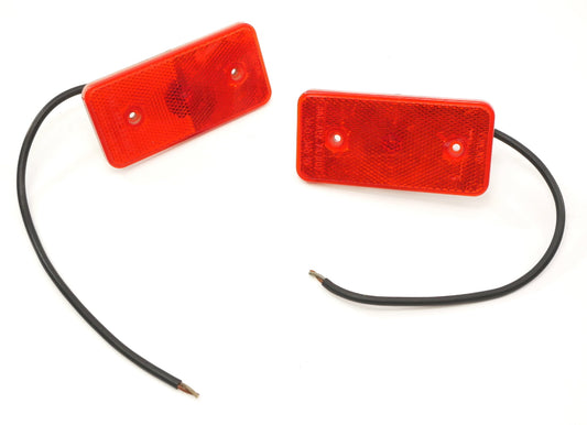 2x Rear Side Marker Light Lens Lamp VW Vanagon Rabbit Scirocco Mk1 ~ 321 945 061