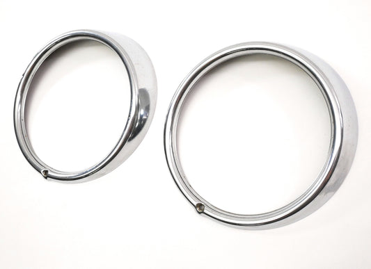Hella Headlight Trim Ring Set 67-79 VW Beetle Bug Bus Type3 Thing ~ Aircooled ~