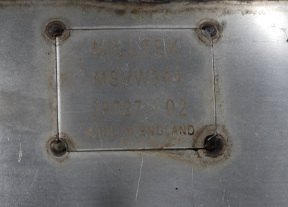 Milltek Cat Back Exhaust System 2008 VW Golf R32 MK5 3.2 VR6 - Genuine - MSVW344