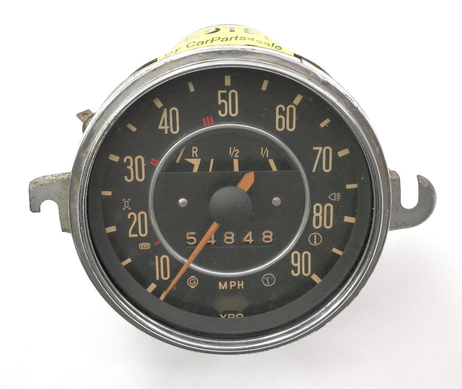 71-72 VW Beetle Bug Speedometer Gauge Cluster Vintage Aircooled 113 957 023 E