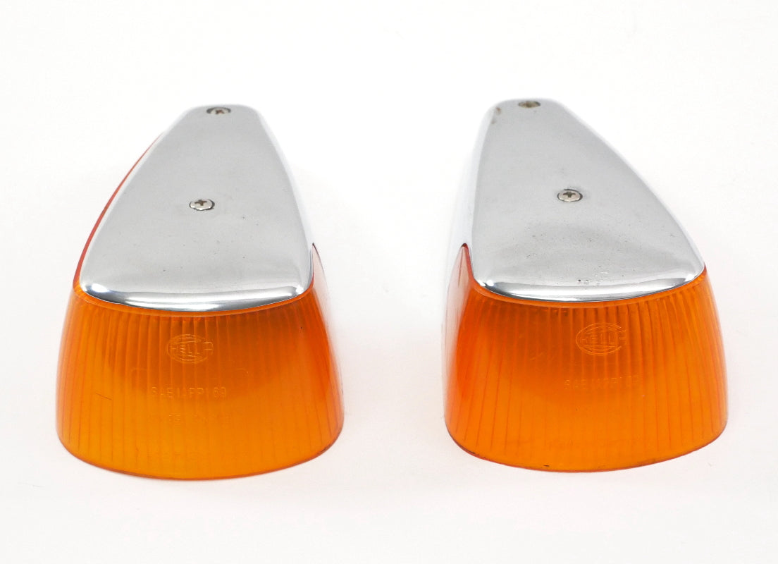 Hella Fender Signal Light Lens Set 70-79 VW Super & Beetle Aircooled - Genuine