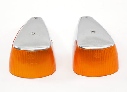 Hella Fender Signal Light Lens Set 70-79 VW Super & Beetle Aircooled - Genuine