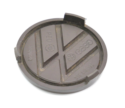 Brown Steering Wheel Emblem Badge 80-91 VW Vanagon T3 - Genuine - 255 419 685