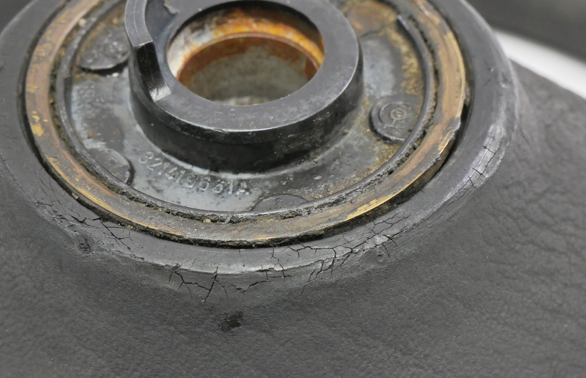 Steering Wheel 80-91 VW Vanagon T3 Stock Factory OE Black W/ Horn Pad - Genuine