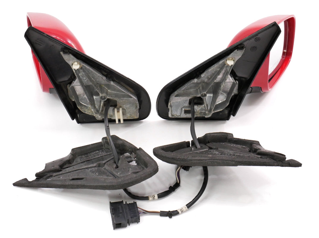 Set Side View Door Exterior Mirrors 99-05 VW Jetta Golf GTI MK4 LY3D Tornado Red