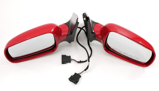 Set Side View Door Exterior Mirrors 99-05 VW Jetta Golf GTI MK4 LY3D Tornado Red