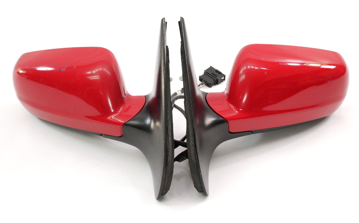 Set Side View Door Exterior Mirrors 99-05 VW Jetta Golf GTI MK4 LY3D Tornado Red