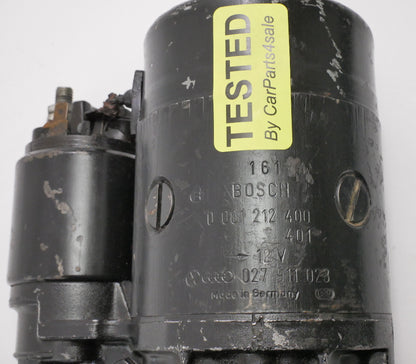 Bosch Starter Motor 85-92 VW Jetta Golf MK2 Cabriolet Automatic - 027 911 023