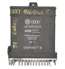 Engine Computer ECU ECM 90-93 VW Cabriolet Digifant II Genuine - 037 906 022 CE