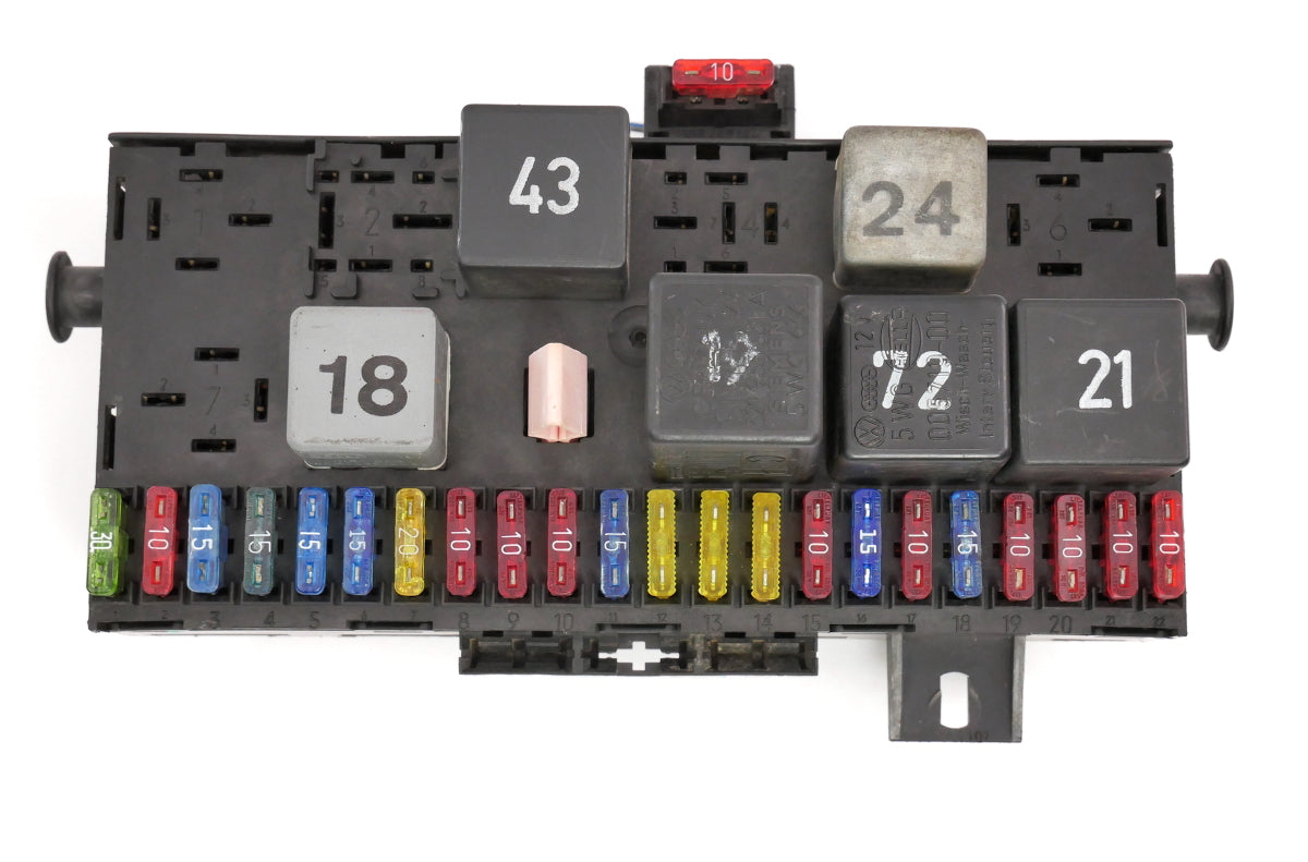Fuse Box Panel & Relays 86-91 VW Vanagon T3 Westfalia - Genuine - 171 941 813 D