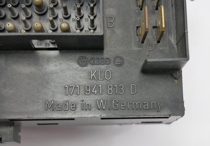 CE1 Fuse Box Panel Relay Block 85-89 VW Jetta Golf GTI MK2 - OEM - 171 941 813 D