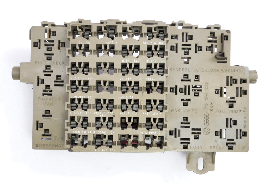 Dash Interior Fuse Box Relay Panel 81-84 VW Rabbit Pickup MK1 OEM - 175 941 813