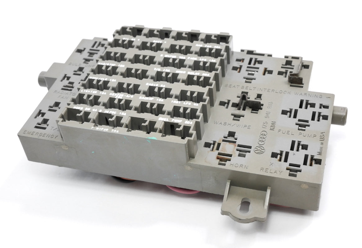 Telecomm Rabbit Fuses Dash Interior Fuse Box Relay Panel 81-84 VW Rabbit Pickup MK1 OEM 175 ...