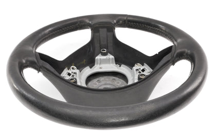 Black Leather 3 Spoke Sport Steering Wheel 99-05 VW Jetta GTI MK4 - Genuine -
