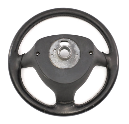 Black Leather 3 Spoke Sport Steering Wheel 99-05 VW Jetta GTI MK4 - Genuine -
