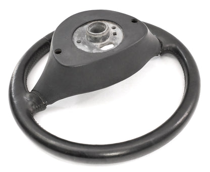 Black Leather 3 Spoke Sport Steering Wheel 99-05 VW Jetta GTI MK4 - Genuine -