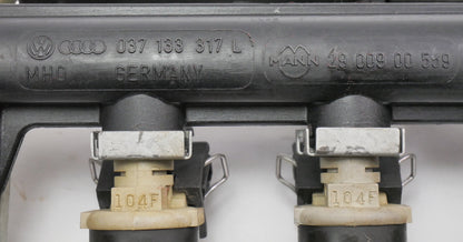 Fuel Rail Injectors 89-92 VW Jetta Golf GTI MK2 Cabriolet Genuine 037 133 317 L