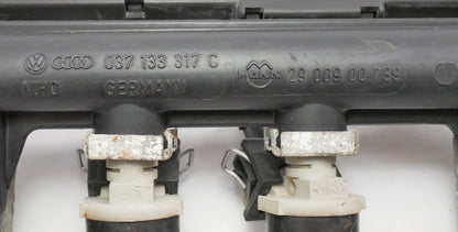 Fuel Rail Injectors 91-92 VW Jetta Golf GTI MK2 Cabriolet - Cali - 037 133 317 C