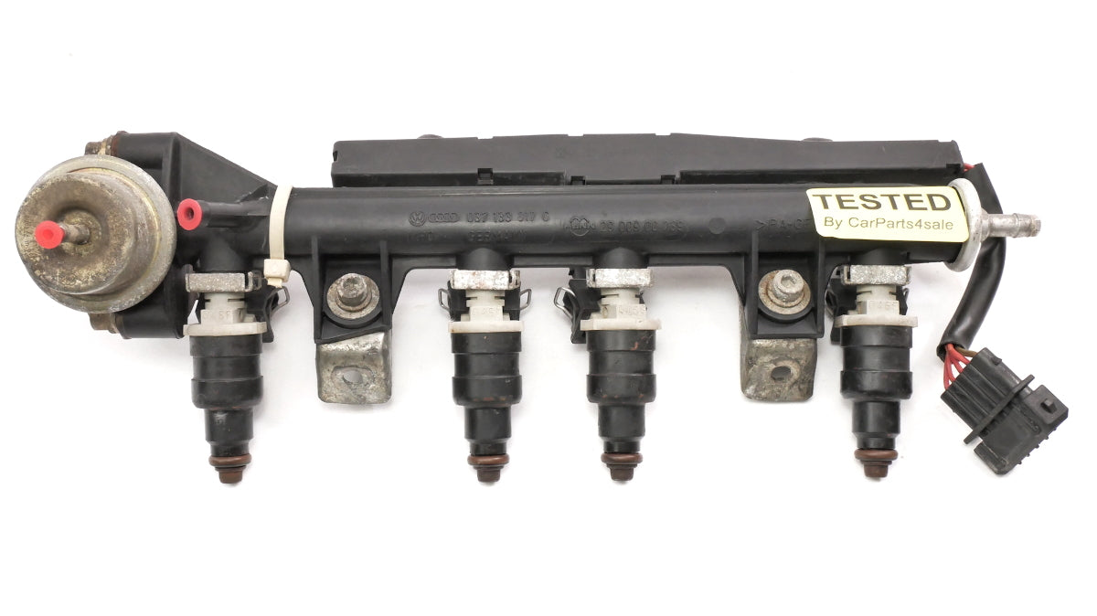 Fuel Rail Injectors 91-92 VW Jetta Golf GTI MK2 Cabriolet - Cali - 037 133 317 C