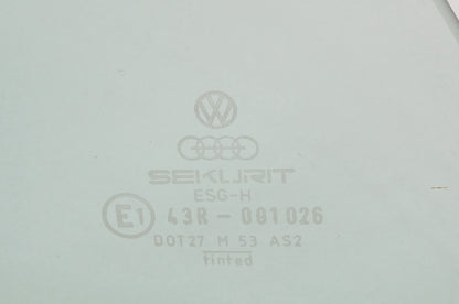 RH Door Vent Quarter Side Window Glass 80-91 VW Vanagon T3 - Genuine