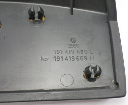 Steering Wheel Center Horn Pad 88-92 VW Jetta Golf MK2 - Genuine - 191 419 669 D