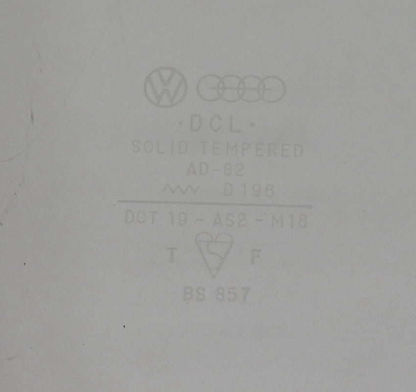 Front Quarter Corner Window Glass Non-vented 75-84 VW Rabbit Jetta MK1 Cabriolet