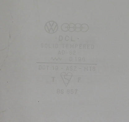 Front Quarter Corner Window Glass Non-vented 75-84 VW Rabbit Jetta MK1 Cabriolet
