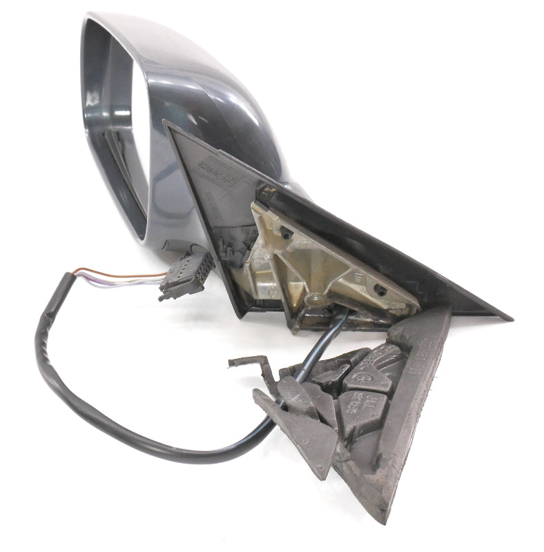 LH Exterior Side View Door Mirror 98-03 VW Passat B5 - Blue - Genuine