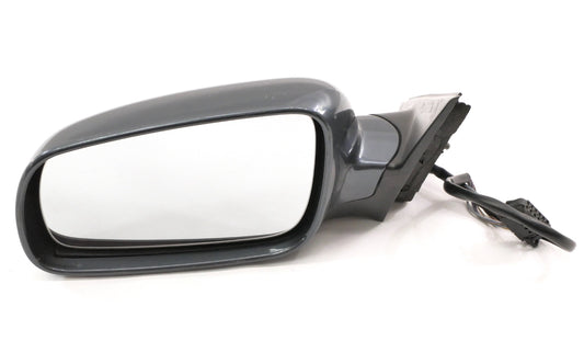LH Exterior Side View Door Mirror 98-03 VW Passat B5 - Blue - Genuine