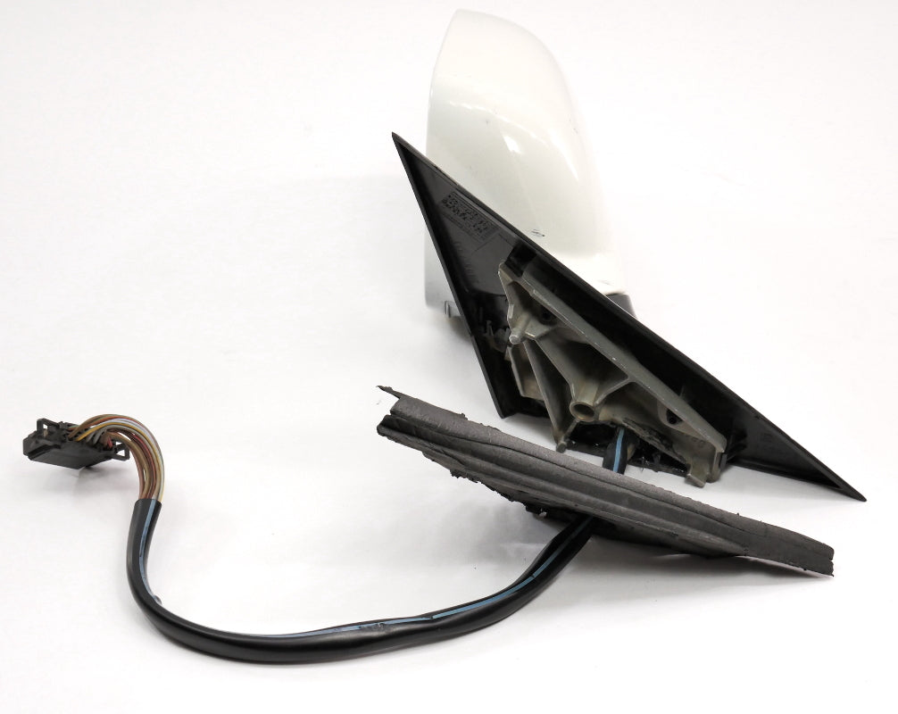 LH Exterior Side View Door Mirror 98-03 VW Passat B5 B5.5 - White - Genuine