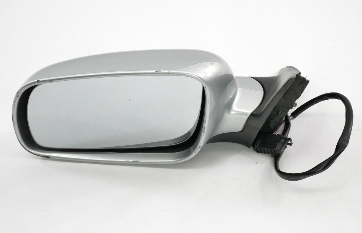 LH Exterior Side View Door Mirror 98-04 VW Passat B5 Genuine - Silver