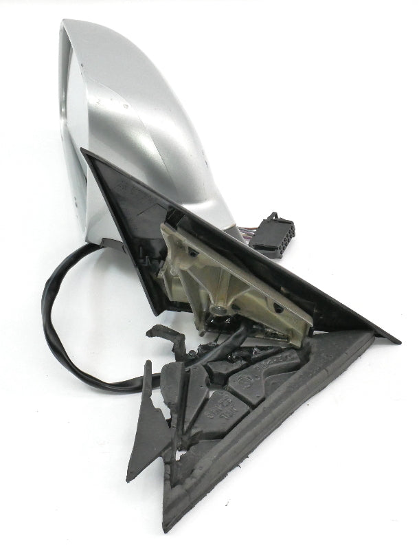 LH Exterior Side View Door Mirror 98-04 VW Passat B5 Genuine - Silver