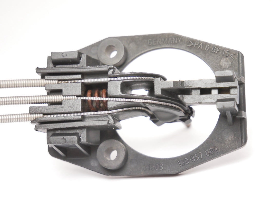 RH Manual Side View Exterior Door Mirror VW Jetta Golf MK4 Blue - Genuine